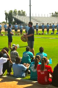 MVUSD band students during the Pacific Crest clinic in 2014.