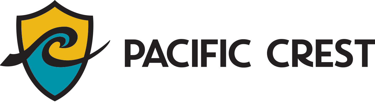 Pacific Crest Header Logo - Drum and Bugle Corp. Diamond Bar, CA